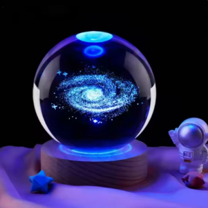 Glass Bead Solar System Planet Craft Crystal Ball