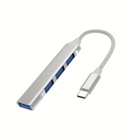 4-port USB-C hub 3.0/3.1 OTG adapter, compatible with PCs and MacBooks