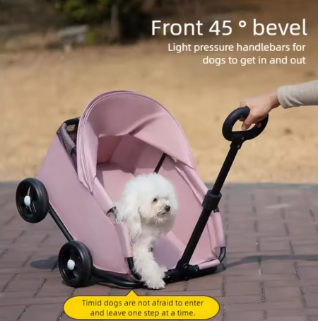 Small pet stroller for dogs, cats, teddy bears, strollers, outdoor activities, lightweight and foldable