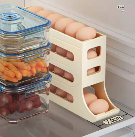 Automatic Rolling Egg Holder – 30-hole, Vending Machine-style Automatic Rolling Egg Holder