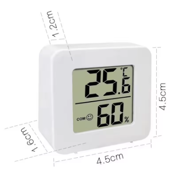 LCD Digital Thermo-Hygrometer – Indoor Electronic Sensor, Home Weather Meter
