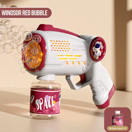 Electric Bubble Gun – Automatic Spray, Outdoor LED Bubble Toy, Summer Kids Gift