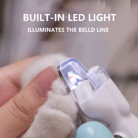 LED Light Pet Nail Trimmer, Professional Cat and Dog Nail Clipper Trimmer