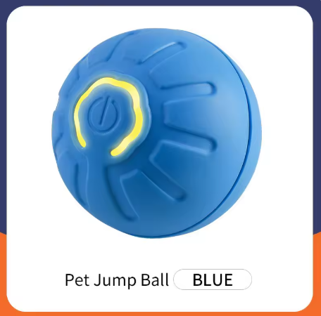Smart Dog Toy Ball – USB Charging, Auto Moving & Jumping, Pet Interactive Toy