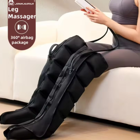 Jinkairui Electric Air Leg Massager, Kneading & Compression, Calf & Foot Remote Control