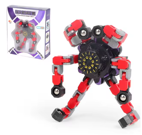 Transforming Chain Fidget Spinner – A Stress Reliever Sensory Toy for Kids and Adults, a Portable Hand Spinner Gift
