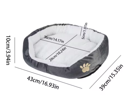 Cave bed for dogs and cats – thick PP cotton, sofa design, for small pets
