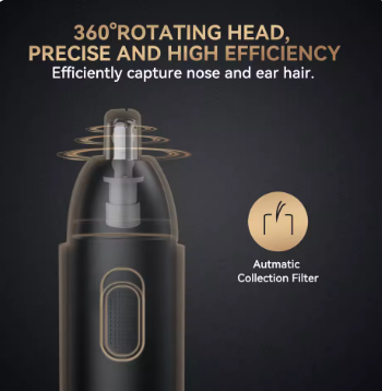 MAXGROOM Nose Hair Trimmer – Rechargeable Dual Blade, Eyebrow & Nose Hair Trimming