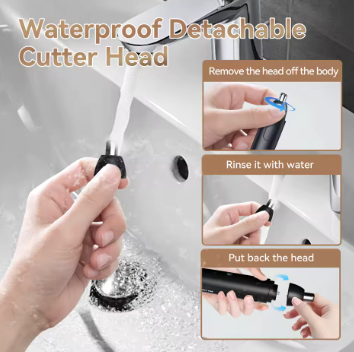MAXGROOM Nose Hair Trimmer – Rechargeable Dual Blade, Eyebrow & Nose Hair Trimming