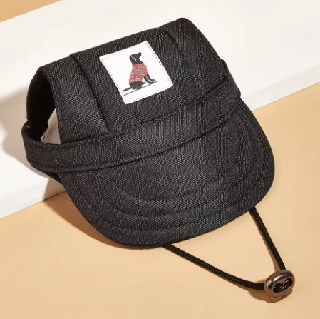 Summer Dog Canvas Hat – Adjustable, UV-Protective Sports Hat