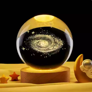 Glass Bead Solar System Planet Craft Crystal Ball