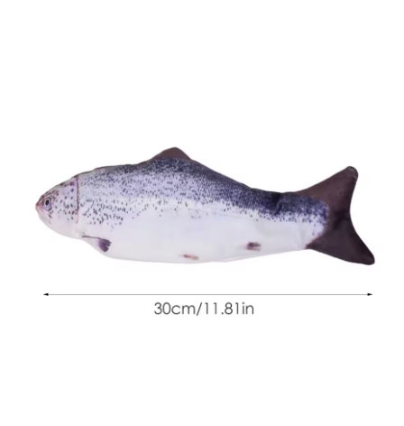 USB Rechargeable Real Floppy Fish - Interactive Cat Chew Toy, Pet Toy