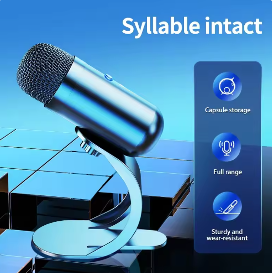 Premium Wired Condenser Gooseneck Desktop Microphone – USB Mic for Computer, Gaming &amp; Conferences