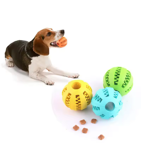 Dog Toy Ball – Non-toxic, Bite-proof, Treat-friendly, Teeth-cleaning