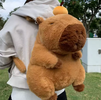 Capybara doll character shape bag backpack