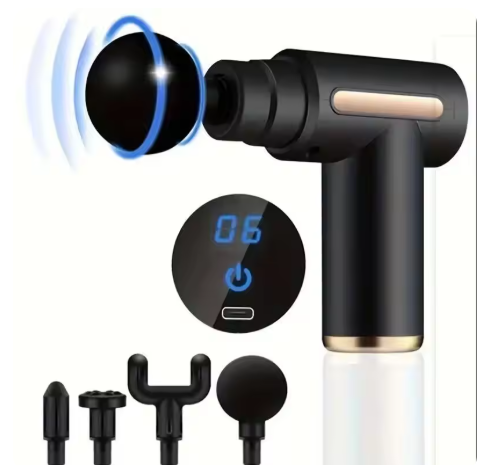 Portable Massage Gun – Deep Muscle Relaxation, Vibrating, Full Body, Neck, and Back