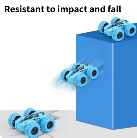 Double-sided pullback car crash prevention and durable children's toy