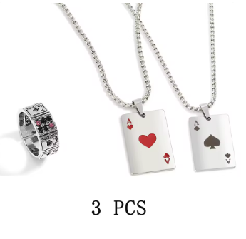 Poker Card Chain Necklace