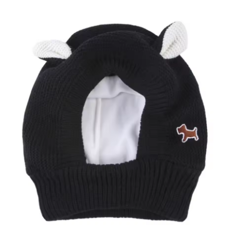 Dog Soundproof Knit Earmuffs for Noise and Anxiety Relief and Warmth for Winter