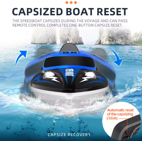 HJ808 RC Boat – 2.4GHz, up to 25km/h, high-speed remote control racing boat