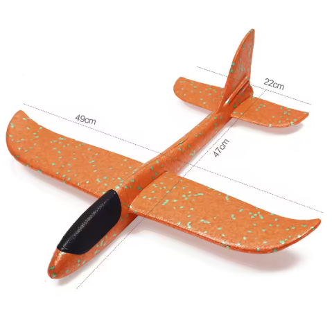 48cm Large EPP Foam Airplane - Hand Throw Stunt Glider, Outdoor Kids Toy