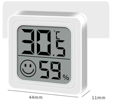 LCD Digital Thermo-Hygrometer – Indoor Electronic Sensor, Home Weather Meter