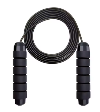Ball Bearing Anti-Tangle Wire Jump Rope – Foam Handle, Fitness Home Workout