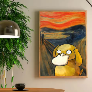 P-Psyduck Poster Wall Decor