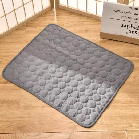 Ice Silk Cooling Pad for Dogs – Breathable, Washable, Reusable, Summer-Friendly, for Small Pets