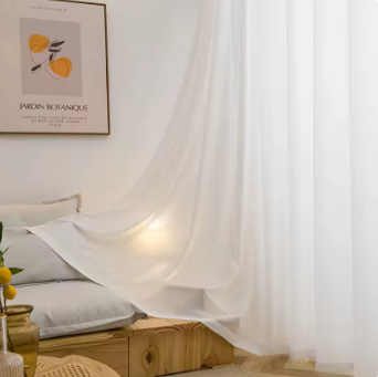 Asazal White Premium Material Window Curtains