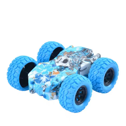 Double-sided pullback car crash prevention and durable children's toy