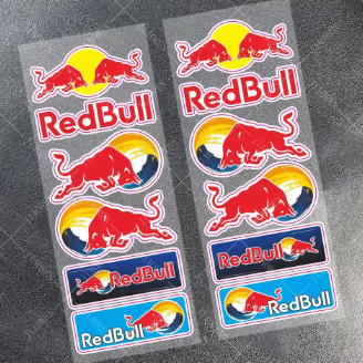 Red Bull Logo Motorcycle Helmet Sticker