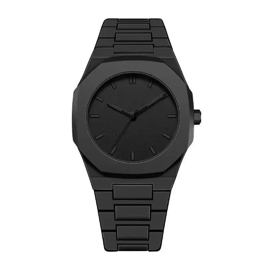 Premium matte black wristwatch