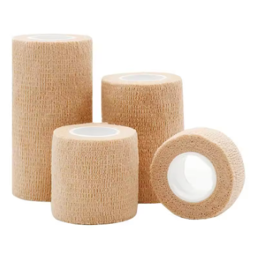 Self-adhesive elastic bandage – skin-colored, non-woven stretch tape, for exercise