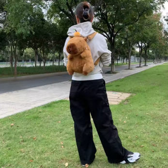 Capybara doll character shape bag backpack
