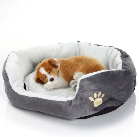Cave bed for dogs and cats – thick PP cotton, sofa design, for small pets